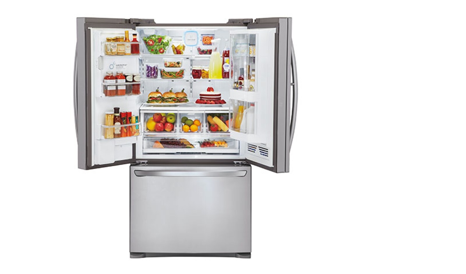 LG Refrigeradora con Puerta Mágica (Door-in-Door), Inverter Linear Compressor (10 años de garantía) y 864 L de capacidad, GM86SDS