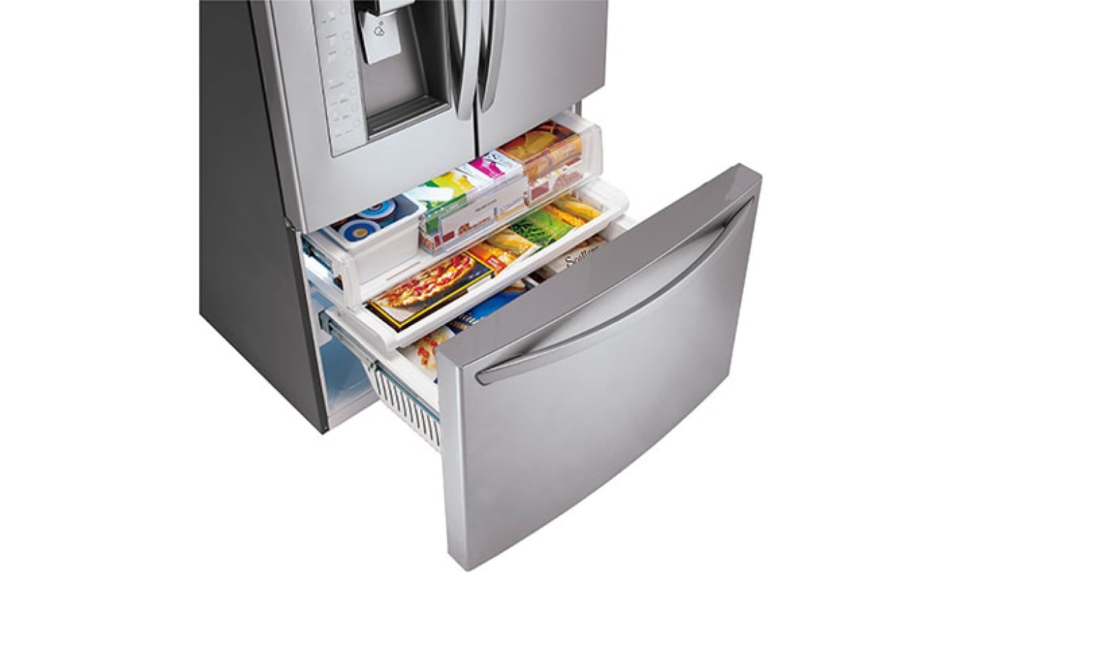 LG Refrigeradora con Puerta Mágica (Door-in-Door), Inverter Linear Compressor (10 años de garantía) y 864 L de capacidad, GM86SDS