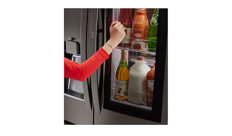 LG Refrigeradora Smart ThinQ con conectividad Wi-Fi Instaview Door-in-Door con Inverter Linear Compressor (10 años de garantía) y 691L de capacidad, GM87SXD