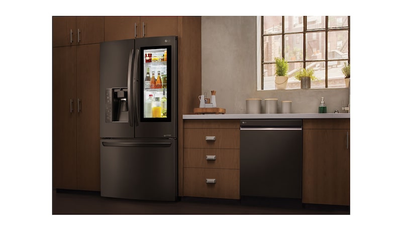 LG Refrigeradora Smart ThinQ con conectividad Wi-Fi Instaview Door-in-Door con Inverter Linear Compressor (10 años de garantía) y 691L de capacidad, GM87SXD