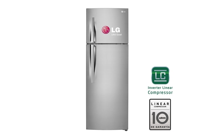 Vista frontal de DESCUBRE LOS BENEFICIOS DE NUESTRAS REFRIGERADORAS NO FROST 10 AÑOS DE GARANTÍA, CONTROL DE HUMEDAD GN-B396RLC
