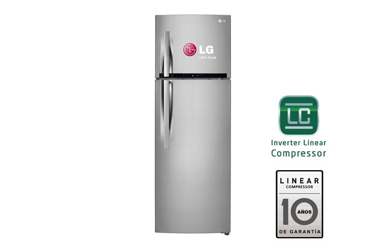 Vista frontal de DESCUBRE LOS BENEFICIOS DE NUESTRAS REFRIGERADORAS NO FROST 10 AÑOS DE GARANTÍA, CONTROL DE HUMEDAD GN-M426RLQ