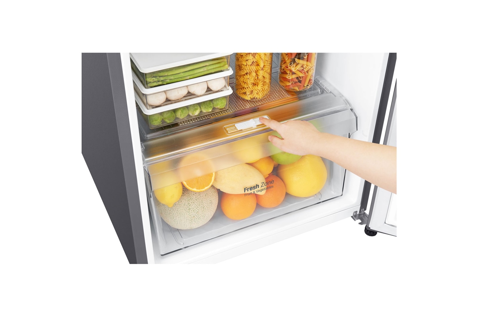LG Refrigeradora Top Freezer 235L con Múltiple Flujo de aire, Control de humedad y diagnóstico inteligente, GT26BPG