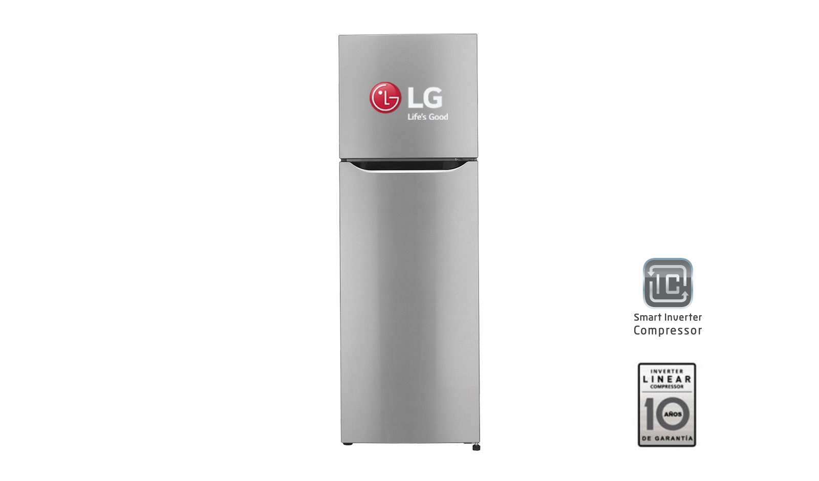 Vista frontal de Refrigeradora con Smart Inverter Compressor (10 años de garantía) y 272L de capacidad GT29BPP