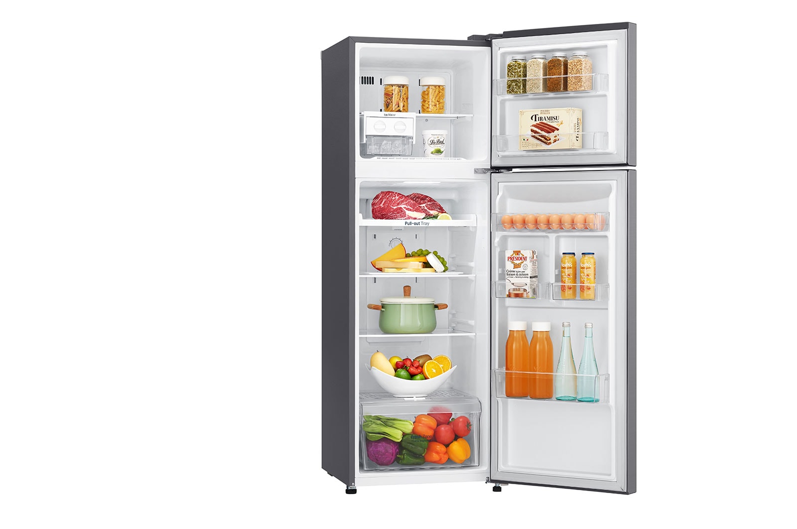 LG Refrigeradora Top Freezer 254L con Múltiple Flujo de Aire, GT29BPPDC