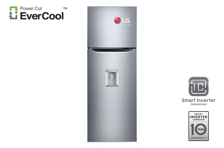 Vista frontal de Refrigeradora con Smart Inverter Compressor (10 años de garantía) y 272L de capacidad GT29WPP