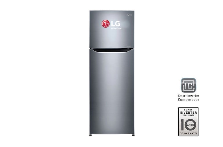 Vista frontal de Refrigeradora con Smart Inverter Compressor (10 años de garantía) y 333 L de capacidad GT32BPP