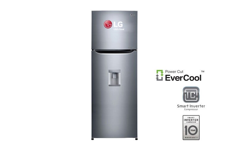 Vista frontal de Refrigeradora con Smart Inverter Compressor (10 años de garantía) y 333 L de capacidad GT32WPP