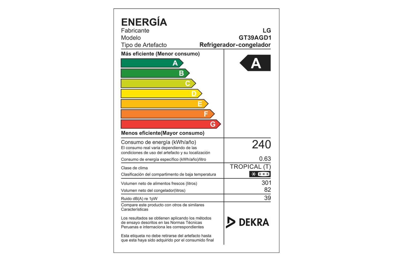 LG Refrigeradora Top Freezer 383L con Door Cooling y ThinQ, GT39AGD1