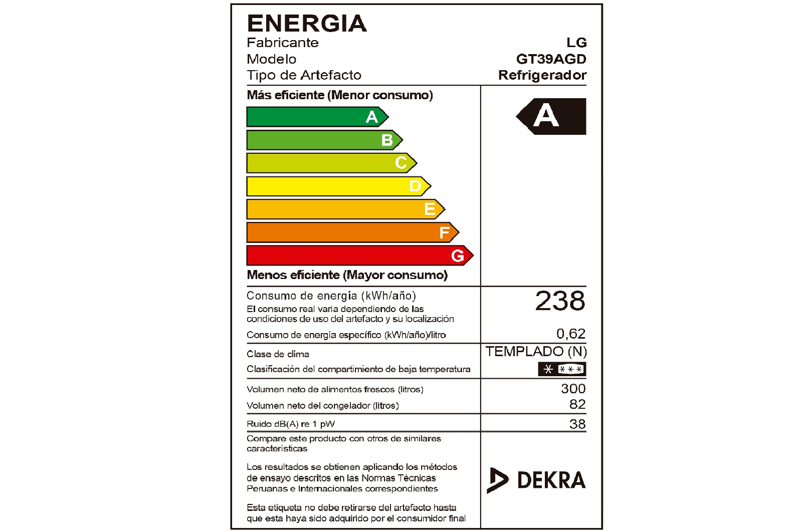 LG Refrigeradora Top Freezer 382L con Door Cooling y ThinQ, GT39AGD