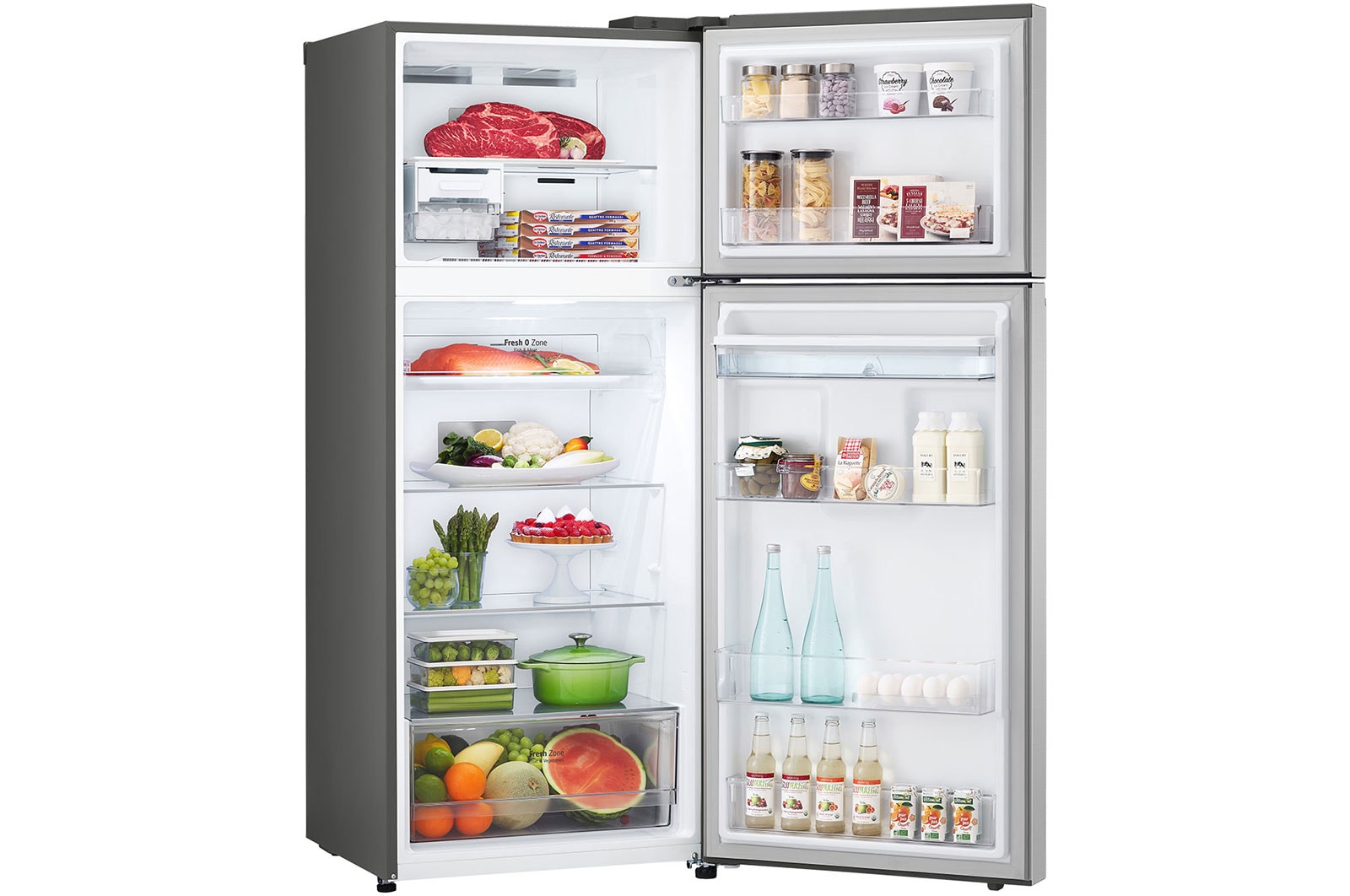 LG Refrigeradora Top Freezer 394L con Door Cooling y ThinQ, GT39SGP1