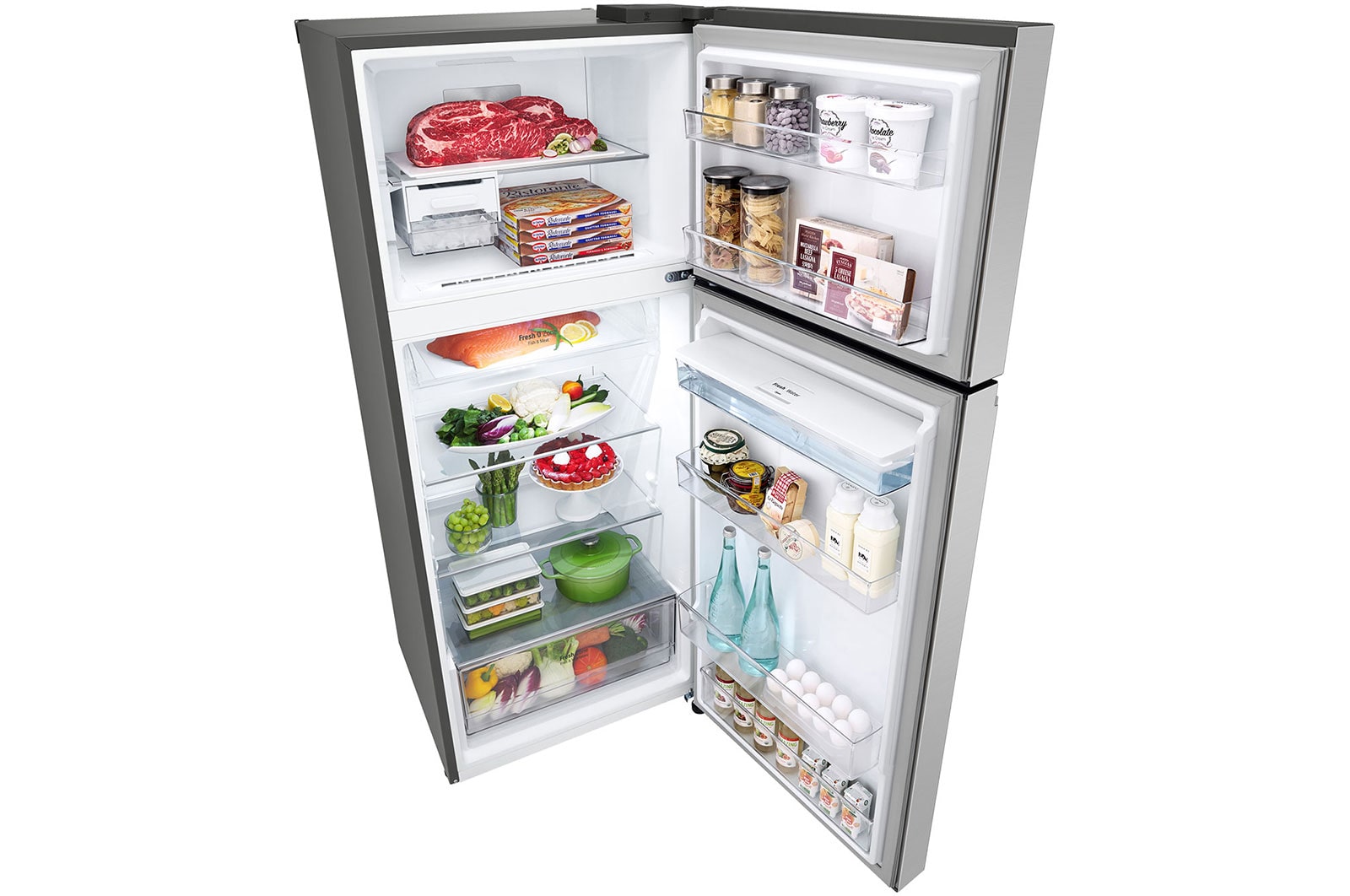 LG Refrigeradora Top Freezer 394L con Door Cooling y ThinQ, GT39SGP1