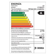 LG Refrigeradora Top Freezer 394 L con DoorCooling, HygieneFresh+ y conectividad Wi-Fi, GT39SGP1