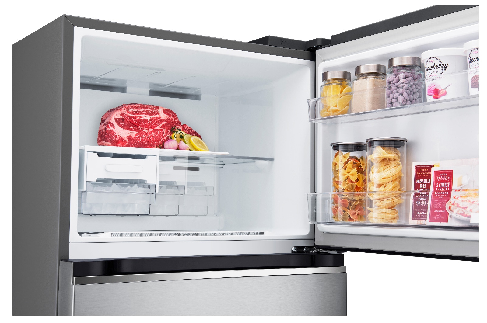 LG Refrigeradora Top Freezer 392L con Door Cooling y ThinQ, GT39SGP