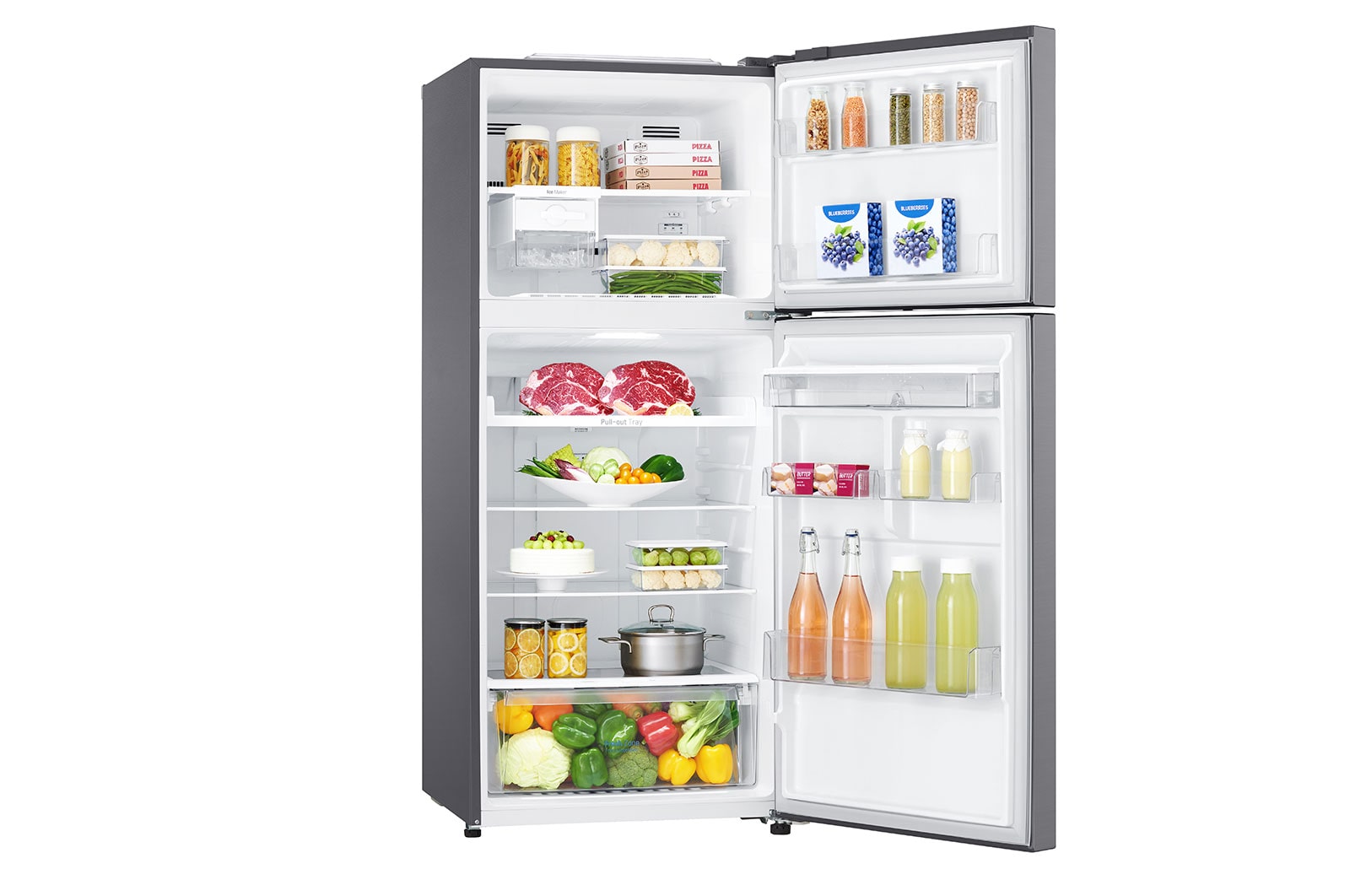 LG Refrigeradora Top Freezer 410L con DoorCooling, Múltiple Flujo de aire y diagnóstico inteligente, GT39WPPDC