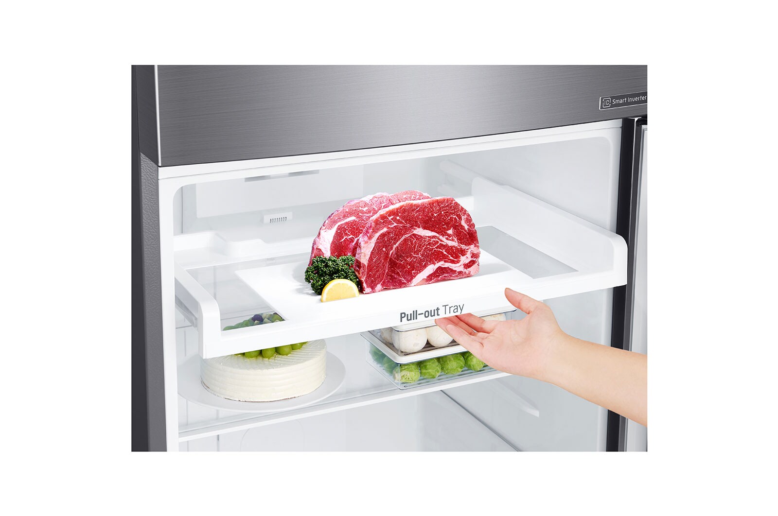 LG Refrigeradora Top Freezer 410L con DoorCooling, Múltiple Flujo de aire y diagnóstico inteligente, GT39WPPDC