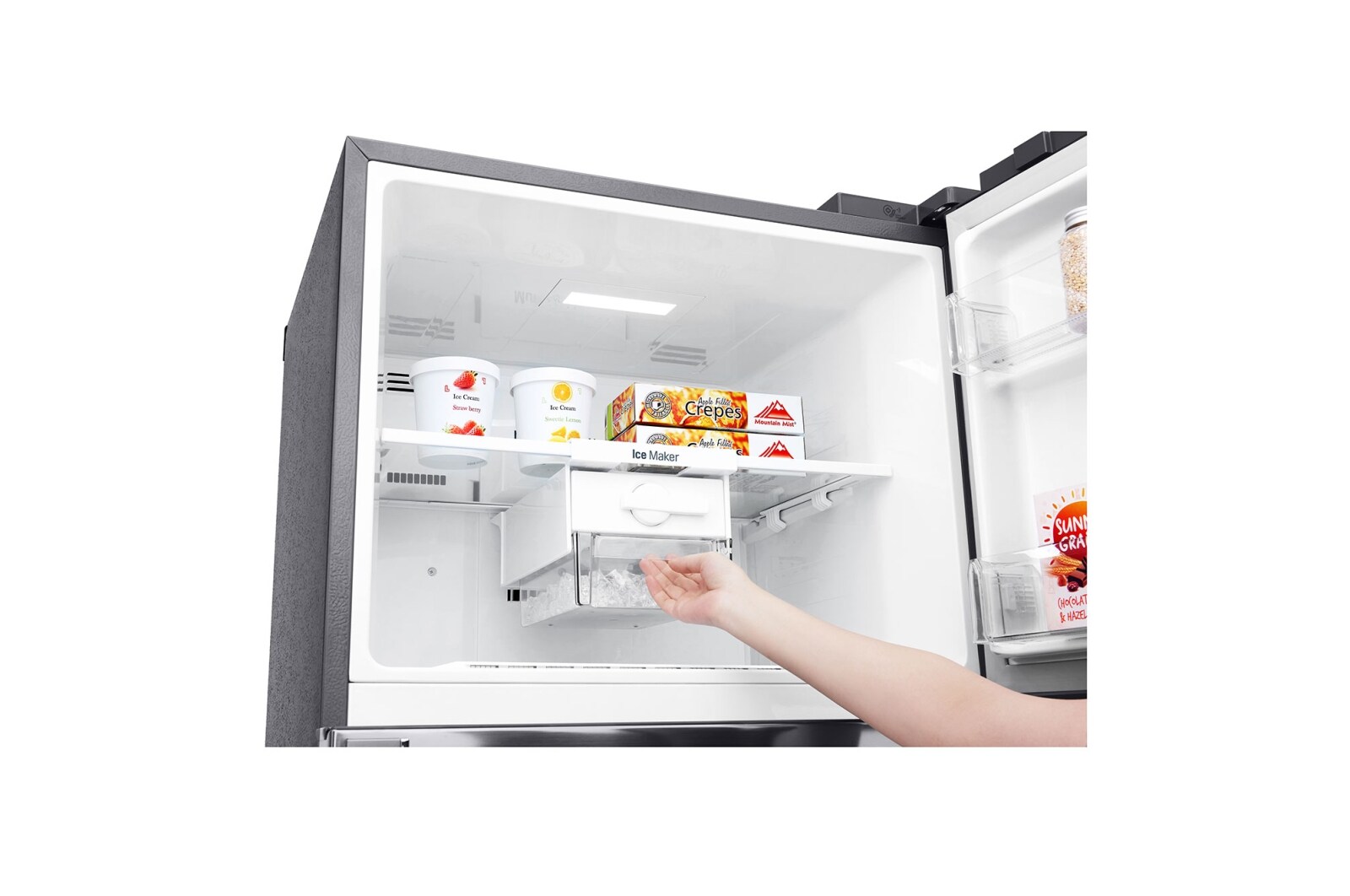 LG Refrigeradora Top Freezer 410L con Door Cooling y ThinQ, GT41SGP