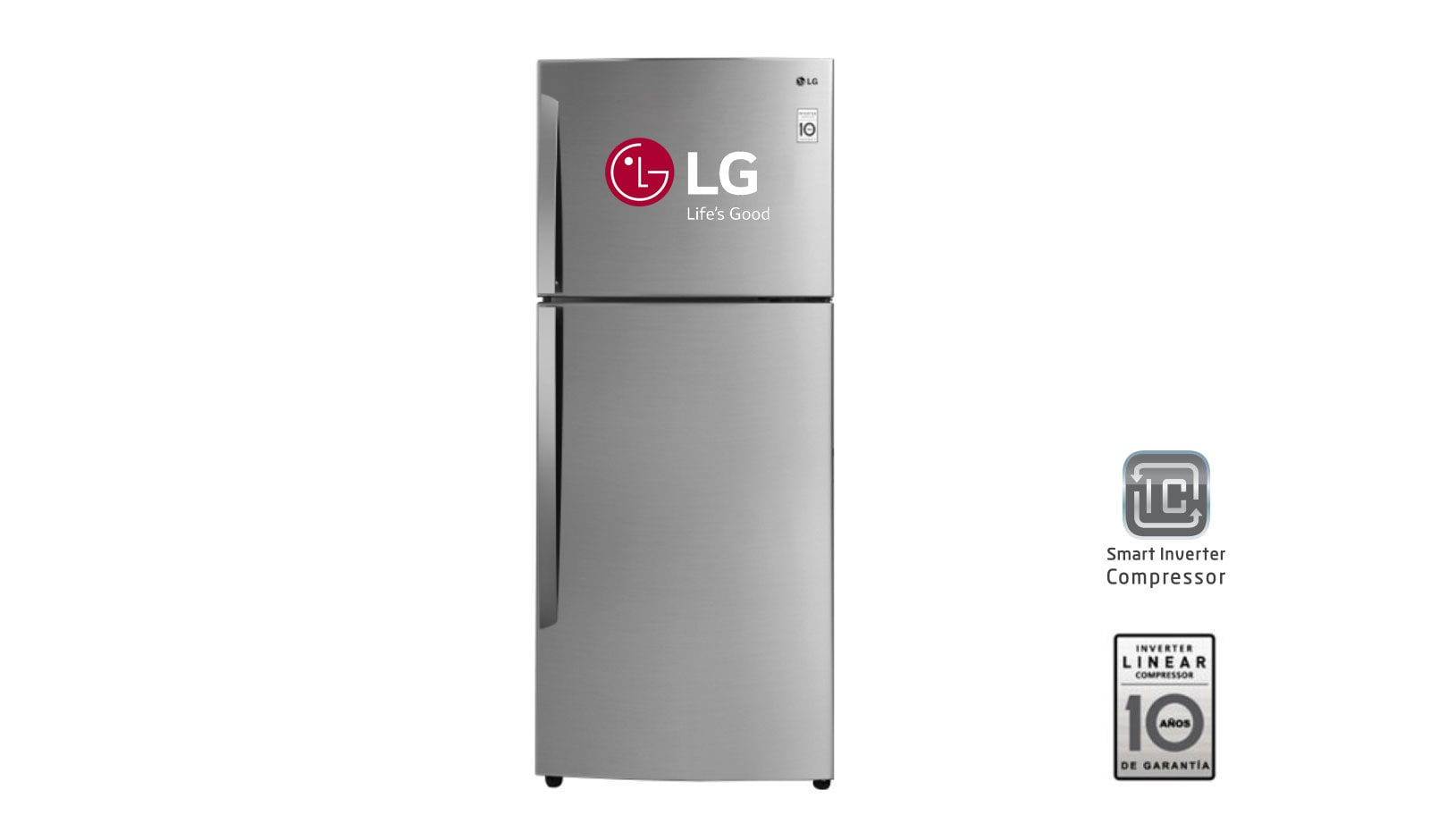 Vista frontal de Refrigeradora con Smart Inverter (10 años de garantía), 410L de capacidad GT44BGP