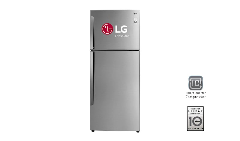 LG Refrigeradora con Smart Inverter (10 años de garantía), 410L de capacidad, GT44BGP