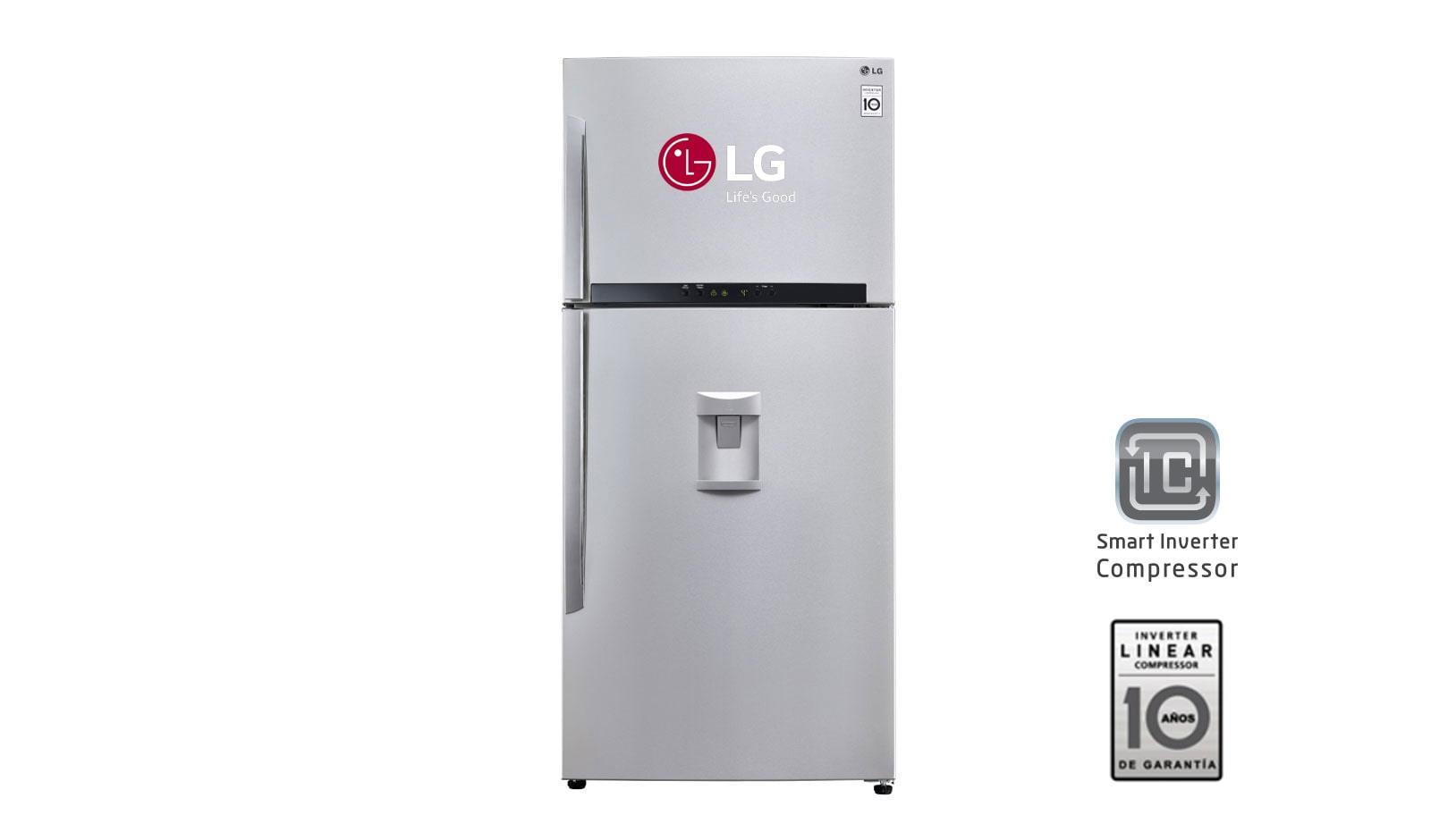 Vista frontal de Refrigeradora con Smart Inverter (10 años de garantía), 511L de capacidad GT50SGP