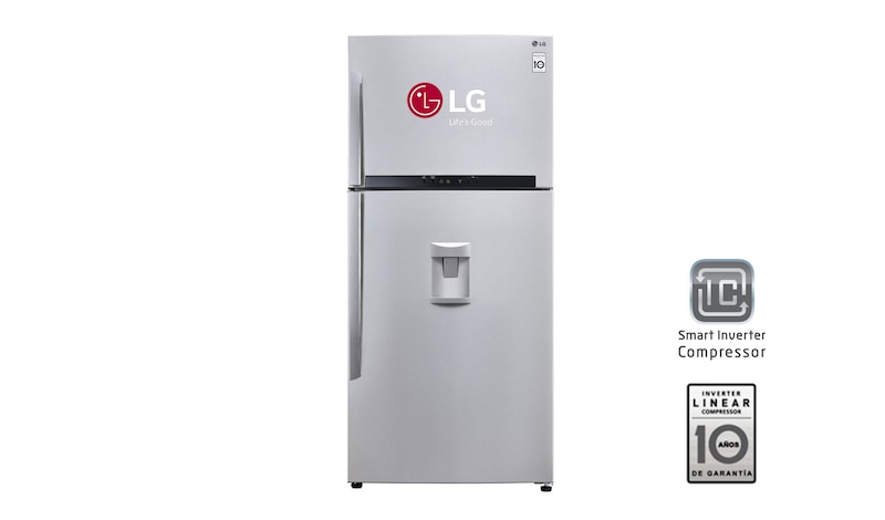 LG Refrigeradora con Smart Inverter (10 años de garantía), 511L de capacidad, GT50SGP
