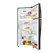 LG Refrigeradora Top Freezer 509 L con DoorCooling, Múltiple flujo de aire y ThinQ, Negro acero, GT51SGD