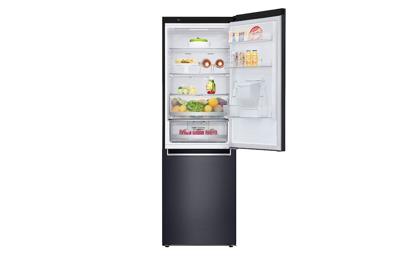 LG Refrigeradora Bottom Freezer 336L con DoorCooling y conectividad Wi-Fi, Matte Black, LB37WGT