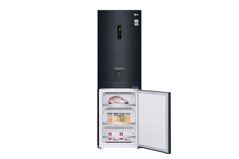 LG Refrigeradora Bottom Freezer 336L con DoorCooling y conectividad Wi-Fi, Matte Black, LB37WGT