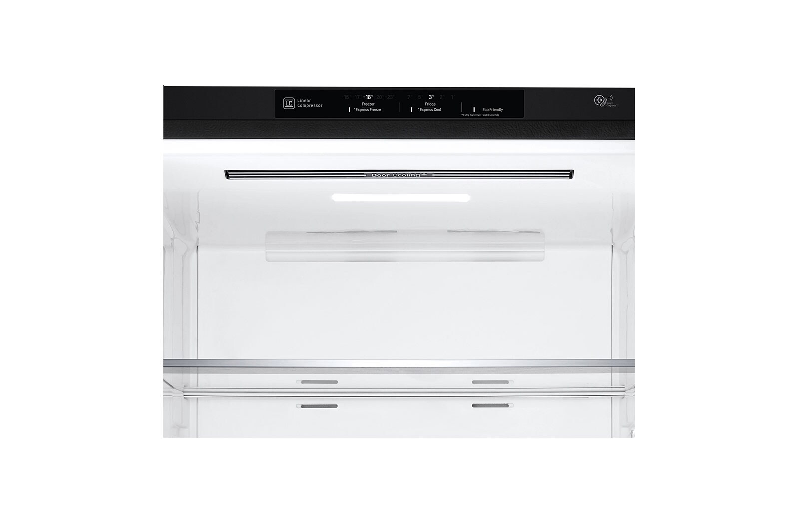 LG Refrigeradora Bottom Freezer 403L, con Múltiple Flujo de aire y estante plegable, negro mate, LB41WGT