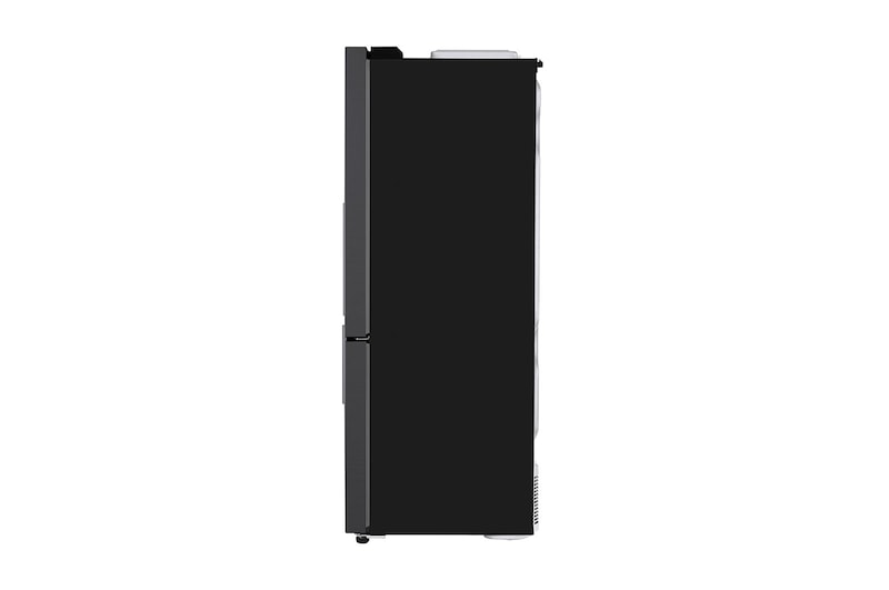 LG Refrigeradora Bottom Freezer 403L, con Múltiple Flujo de aire y estante plegable, negro mate, LB41WGT