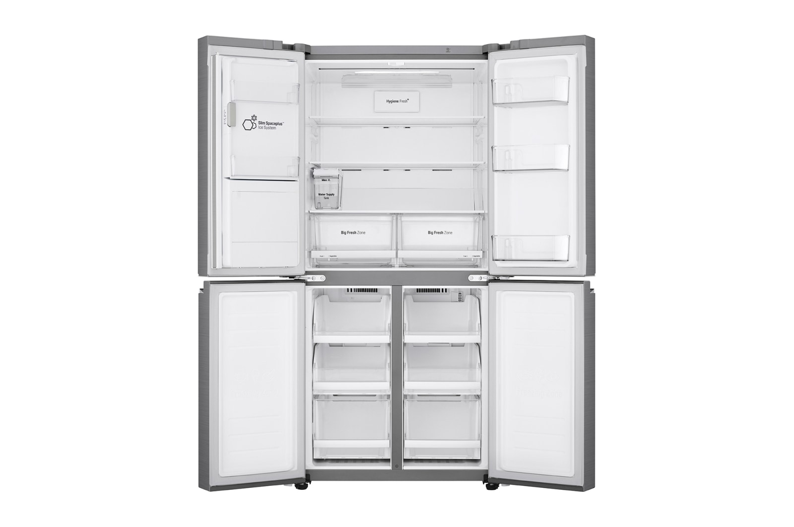LG Refrigeradora French Door 426L HygieneFresh+ con ThinQ , LM57SPN