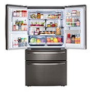 LG Refrigeradora French Door 679L, InstaView™ con Fábrica de hielos dual Craft Ice™, HygieneFresh+ y conectividad Wi-Fi, LM85SXD