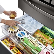 LG Refrigeradora French Door 679L, InstaView™ con Fábrica de hielos dual Craft Ice™, HygieneFresh+ y conectividad Wi-Fi, LM85SXD