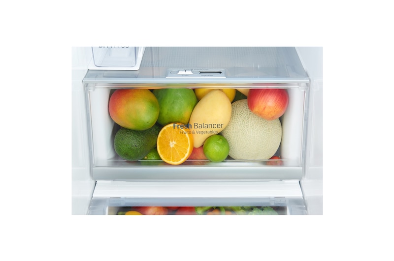 LG Refrigeradora Side by Side 601L, InstaView con HygieneFresh+ y conectividad Wi-Fi, acero, LS65SXN
