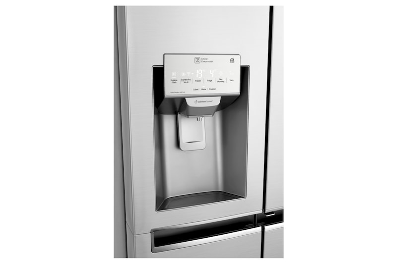 LG Refrigeradora Side by Side 601L, InstaView con HygieneFresh+ y conectividad Wi-Fi, acero, LS65SXN