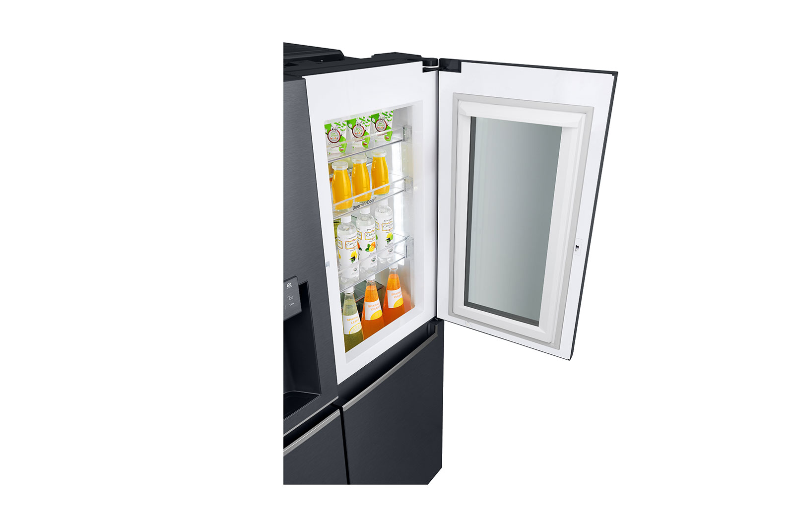 LG Refrigeradora Side by Side 601L, InstaView™ con HygieneFresh+ y conectividad Wi-Fi, Negro Mate, LS65SXT