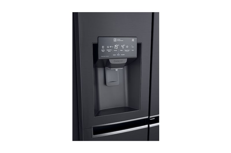 LG Refrigeradora Side by Side 601L, InstaView™ con HygieneFresh+ y conectividad Wi-Fi, Negro Mate, LS65SXT
