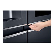 LG Refrigeradora Side by Side 601L, InstaView™ con HygieneFresh+ y conectividad Wi-Fi, Negro Mate, LS65SXT