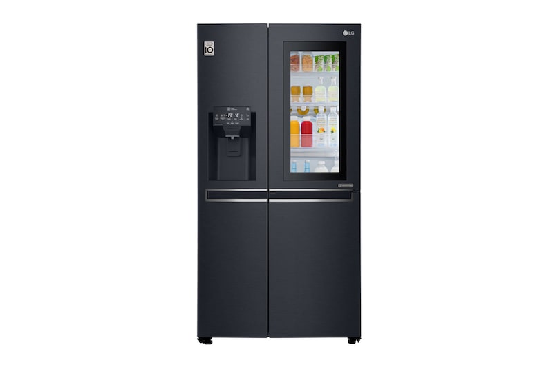 LG Refrigeradora Side by Side 601L, InstaView™ con HygieneFresh+ y conectividad Wi-Fi, Negro Mate, LS65SXT