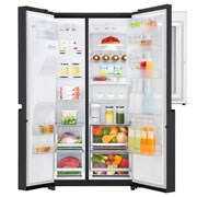 LG Refrigeradora Side by Side 601L, InstaView™ con HygieneFresh+ y conectividad Wi-Fi, Negro Mate, LS65SXT