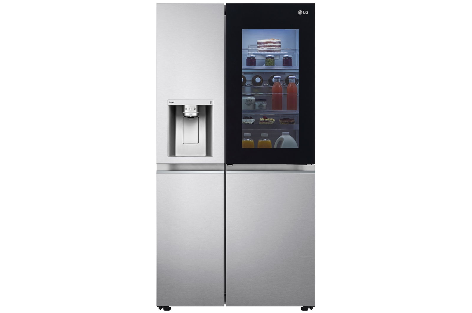 LG Refrigeradora Side by Side 617L, InstaView con HygieneFresh+ y conectividad Wi-Fi, LS66SXN