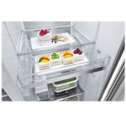 LG Refrigeradora Side by Side 617L, InstaView con HygieneFresh+ y conectividad Wi-Fi, LS66SXN