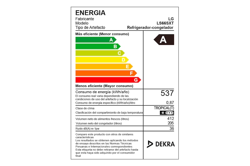 LG Refrigeradora Side by Side 617L InstaView™ con ThinQ, LS66SXT