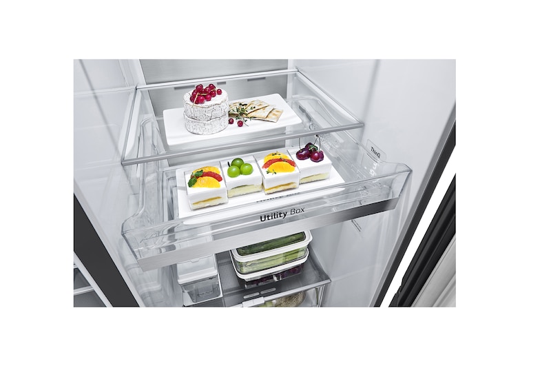 LG Refrigeradora Side by Side 617L InstaView™ con ThinQ, LS66SXT