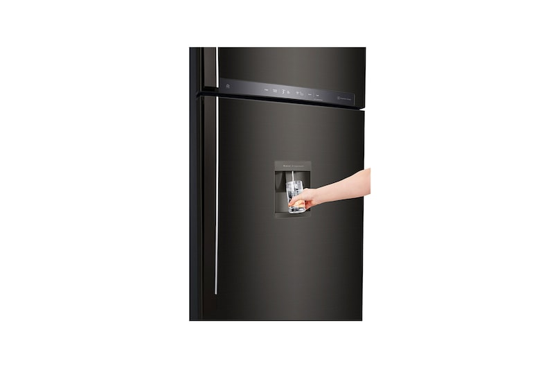 LG Refrigeradora Top Freezer 396L, con DoorCooling, HygieneFresh+ y conectividad Wi-Fi, negra, LT41AGD