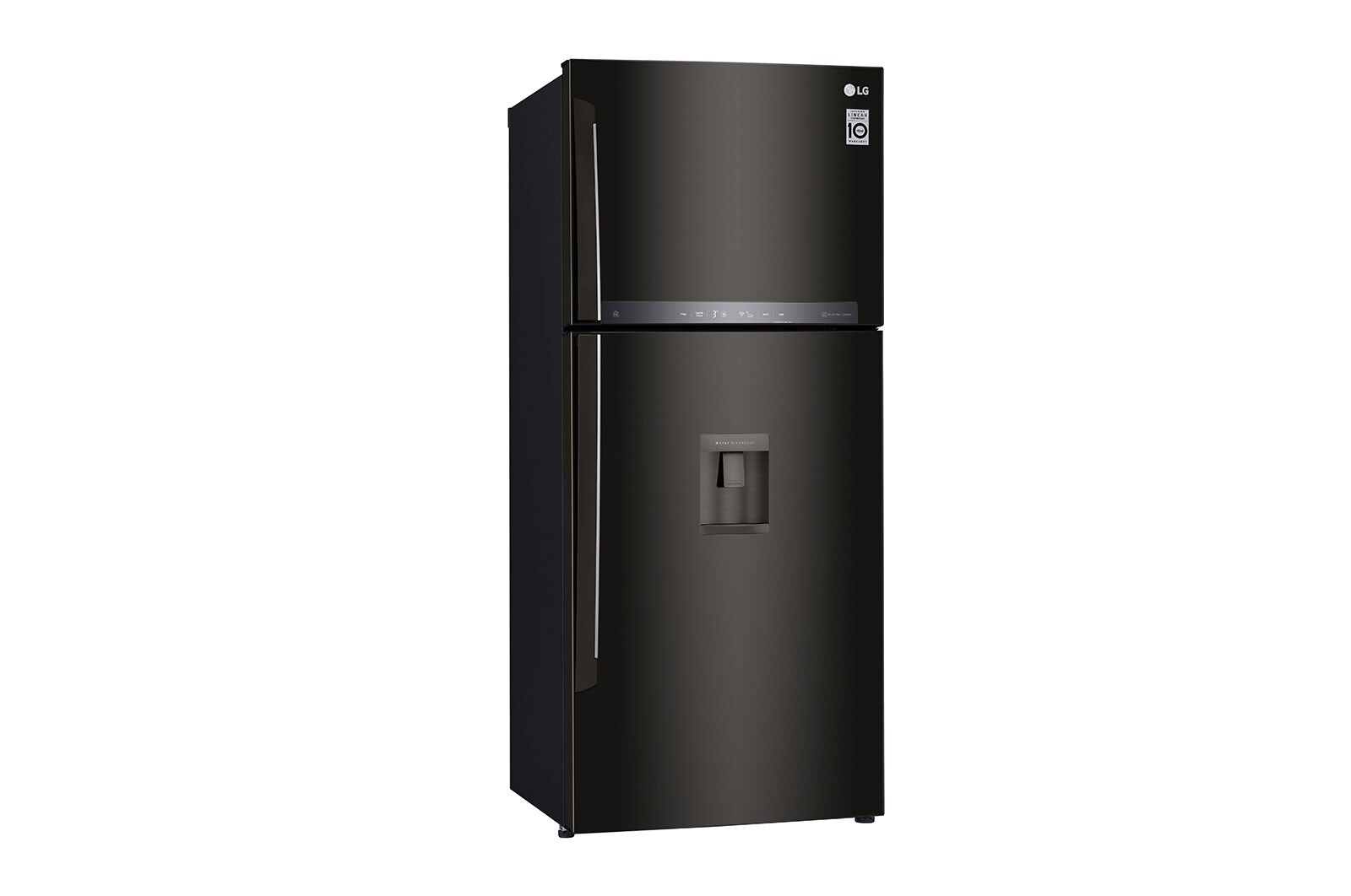 LG Refrigeradora Top Freezer 396L, con DoorCooling, HygieneFresh+ y conectividad Wi-Fi, negra, LT41AGD
