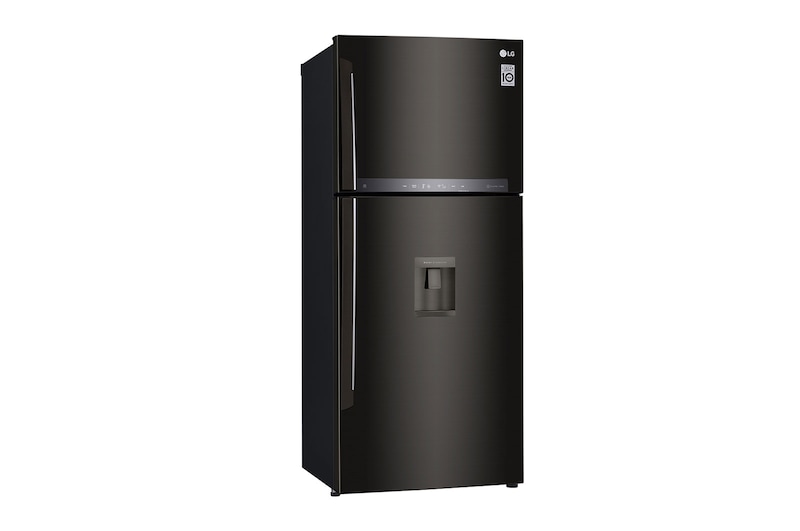 LG Refrigeradora Top Freezer 396L, con DoorCooling, HygieneFresh+ y conectividad Wi-Fi, negra, LT41AGD