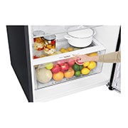 LG Refrigeradora Top Freezer 424L con DoorCooling, HygieneFresh+ y conectividad Wi-Fi, negra, LT44AGD