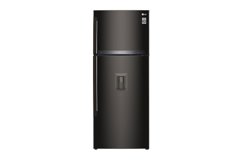 LG Refrigeradora Top Freezer 424L con DoorCooling, HygieneFresh+ y conectividad Wi-Fi, negra, LT44AGD