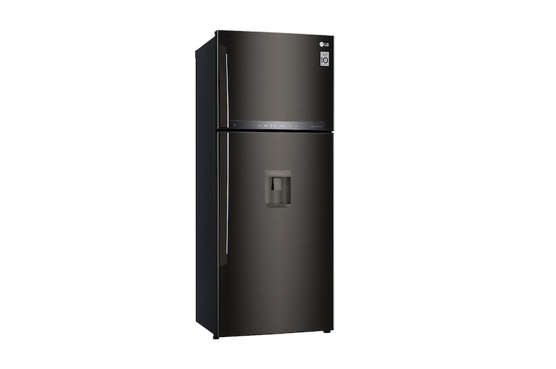 LG Refrigeradora Top Freezer 424L con DoorCooling, HygieneFresh+ y conectividad Wi-Fi, negra, LT44AGD